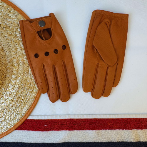 القفاز الانيق بالجلد الطبيعي الفاخر